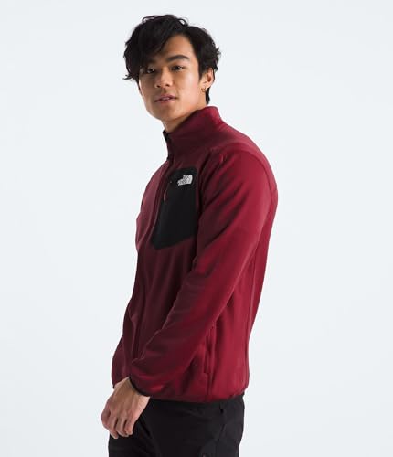 Image of THE NORTH FACE Men's Crest Full Zip Jacket | Water Repellent Fleece Coat, Double Layer Stand Collar & Zip Hand Pockets