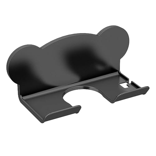 SAVOSWEET Soporte para Secador de Pelo sin Necesidad de Taladrar – Colgador Secador Pelo Adhesivo Negro para Montaje en Pared – Diseño Moderno, Duradero y Fácil de Instalar