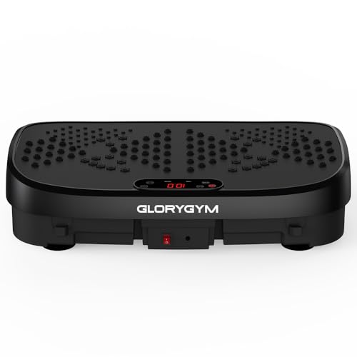 Glorygym Vibration Plate Exercise Machine - 330lbs Weight Capacity, 120