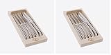 Jean Dubost Laguiole 97600 Steakmesser, 6 Stück, Edelstahl (Packung mit 2)