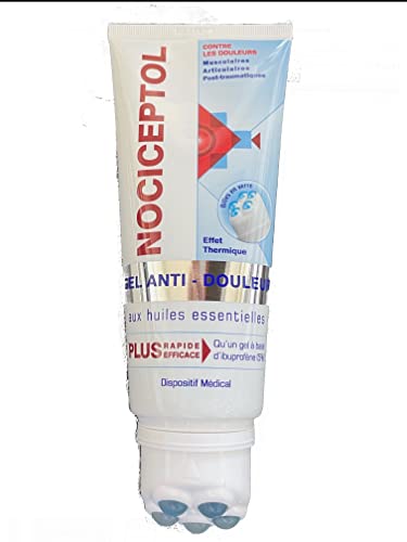 POLIDIS NOCICEPTOL GEL ANTI DOULEUR - Plus RAPIDE et Plus EFFICACE- Tube de 200ml avec Tête Massante Cover