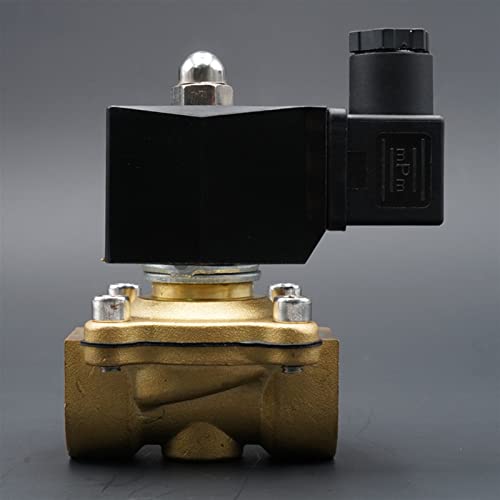 Électrovanne en laiton haut débit 1.5 inch vanne robuste air eau gaz NC - 5
