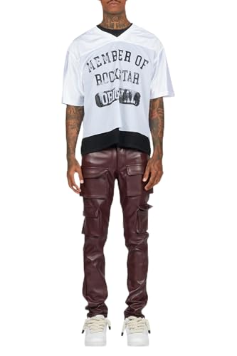 Men's Kap Skinny Faux Leather Fit Jean