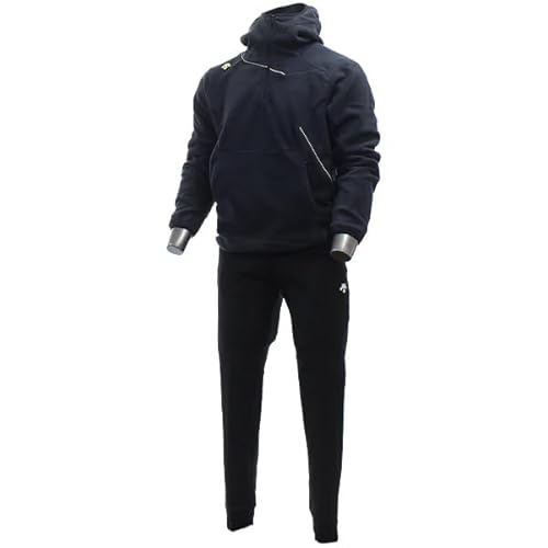 [DESCENTE] 싅 fTg EGA EFA ㉺Zbg g[jOEFA t[XWPbg p[J[ t[fB[ o (BLK)×(BLK) XO