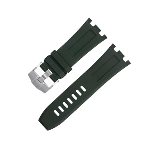 Bracelet caoutchouc vert 28 mm pour montres de sport Audemars Piguet
