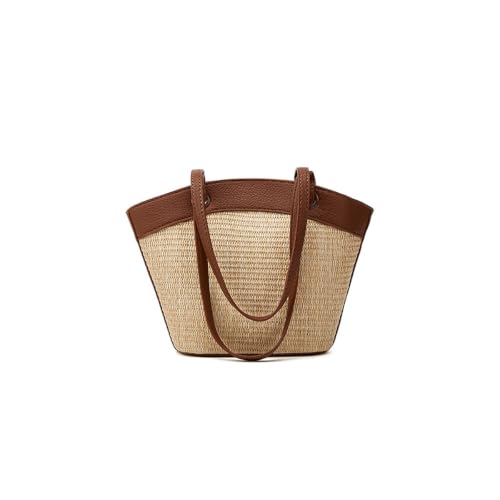 Bolso playero retro tejido estilo francés pequeño para mujer miniatura 2