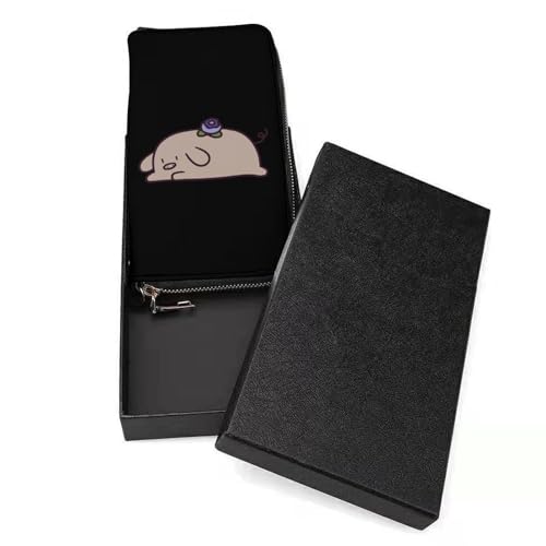 Blueberry Long Wallet for Women Men Coin Pouch Credit Card Holder Zipper Purses with Wristlet3