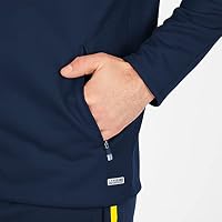 JAKO Herren Kapuzenjacke Champ 2.0, Marine/Darkblue/Neongelb, L – Ansicht 7