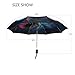 KAAVIYO Doodle Cartoon Flamingo Umbrella Windproof Automatic Foldable Umbrells Auto Open Close for Men Women Kids