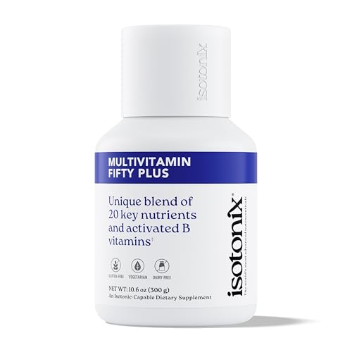 Isotonix Multivitamin Fifty Plus Daily Multivitamin for Adults 50+ with B-Vitamins Antioxidants and Essential Nutrients for Bone Heart and Cognitive Health
