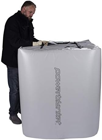 Powerblanket TH275G 275-Gallon Gray Alloy Insulated Tote Storage Heater with Adjustable Thermostat Controller