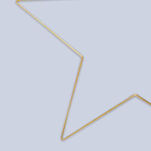 Besportble Star Wreath Frame Metal Wire Macrame Frame Pentagram Shaped Wreath Rings Floral Wreath Crafts Hoops For Thanksgiving Christmas New Year Wedding #TOP6