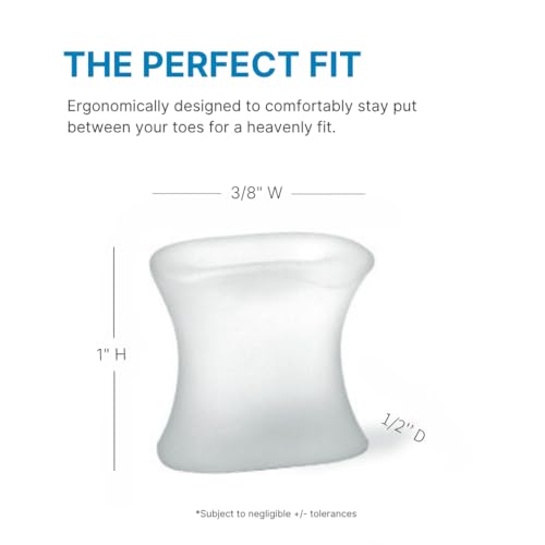 image for NatraCure Gel Toe Spacers - Helps with Bunions, Corns, Blisters, Rubbi