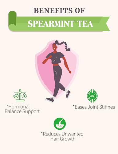 TETWIN - Spearmint Tea Bags, Natural Herbal Tea, 30 Teabags 1.5g/bag, Help Relaxation, Support Digestive Health - Image 4