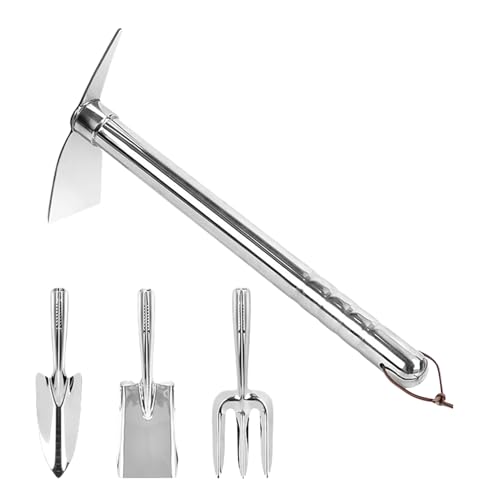 Steel Garden Tools - Gardening Tool Set | Stainless Steel Gardening Set | Includes Large Multi-Piece Multi-Function Kit Kit for Garden, Balcony, Garden