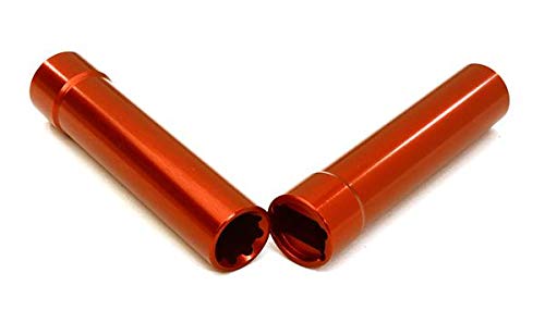 Integy RC Upgrades for Axial, Alloy Machined 55mm Center Driveshaft Spline Tubes for Axial 1/10 Size Off-Road