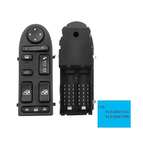 Interrupteur Commande Lève-vitre MAN TGA Bloqué ? Solution de Remplacement 81258067045 Gauche - 2