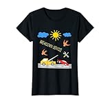 Asistencia en carretera coche carretera primavera sol niños Camiseta