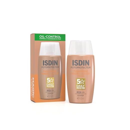 Protetor Solar Facial ISDIN Fusion Water 5 Stars Color FPS 50 50ml – Cor Média