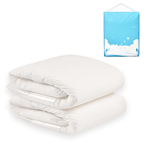 Littleforbig Diaper 2 Pieces - ABDry White Diapers (X-Large 48