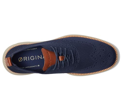 Cole Haan Men's Originalgrand Remastered Stitchlite Oxfords, Marine Blue/British Tan/Silver Lining, 10-W US by Cole Haan - Image 2