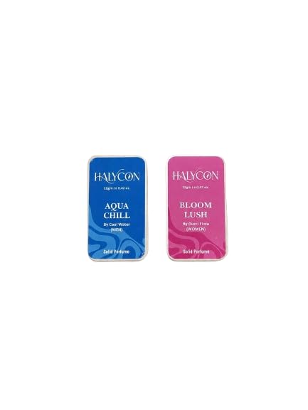 Premium Solid Perfume for Men & Women | Pack of 2 | Bloom Lush & Aqua Chill Fragrances | Long Lasting Alcohol-Free Vegan Perfume Balm | Paraben-Free Pocket Fragrance-image-15