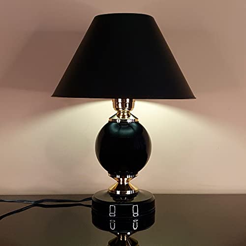 Abajur Moderno Decoração Quarto Sala Luminária Lamp Black Preto