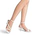 DREAM PAIRS Women's Low Kitten Heels Strappy Open Square Toe Ankle Strap Sexy Fashion Comfort Dress Shoes Party Heeled Sandals,Size 8.5,White,DWUMHS2561