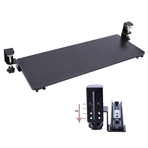 白い キーボードトレイ キーボードスライダー 人間工学デザイン スライド式 クランプ式 フルキーボード収納対応 机の下 キーボードトレイ オフィス ホーム デスク 姿勢改善 安定 パンチフリー 白い/黒/ベージュ 耐荷重25KG 横50×奥行25cm 横65×奥行25cm