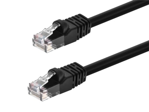 Monoprice Cable de Red Ethernet UTP Cat6 25 ft Negro miniatura 1