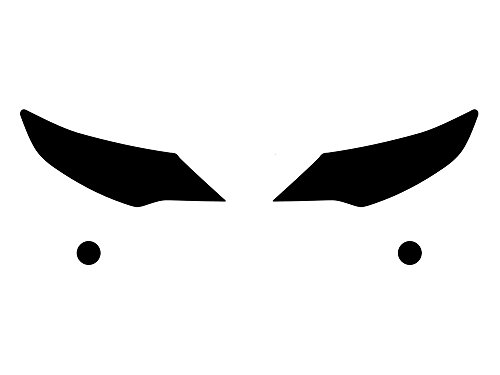 Rvinyl Headlight Pre Cut Film Cover Kit in Blackout Smoke Compatible with Toyota Camry 2012-2014 - Adhesive Backss