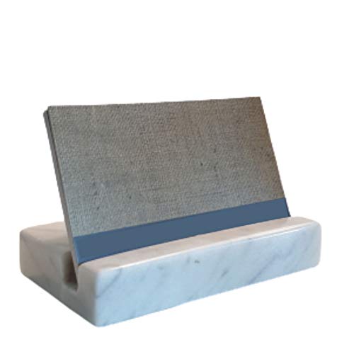 Business Card Holder for Desk - Marble Business Cards Holder for Desktop - Desk Organizers and Accessories -Display Stand for Office Organization - Thumbnail 4