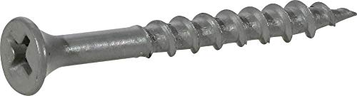 Tornillos para Madera con Epoxi Exterior Gris #8 x 1-1/4", Paquete de 181 miniatura 1
