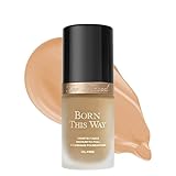 Too Faced Born This Way Natural Finish Longwear Liquid Foundation, Light Beige, 1.01 Fl Oz
