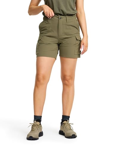 RevolutionRace Adventure Cargo Stretch Shorts für Damen Leichte und Praktische Wandershorts Kalamata L