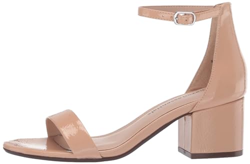 Image of Amazon Essentials Women's Two Strap Ankle Strap Block Heel Sandal