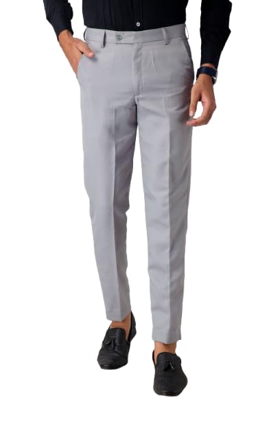 Image of VX9 Men's Formal Trousers, Smart Office & Business Wear, Classic Fit