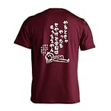 [アートワークスコウベ] 陸上競技 Tシャツ 半袖 練習着 ドライ やるときゃやったる せやけど今日はもうええやん ユニセックス M バーガンディ