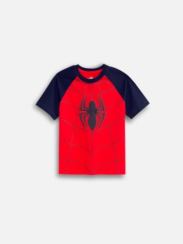 Image of Nap Chief Kids Cotton Official Marvel Superhero's Printed Co ord Sets for Boys & Girls, T Shirt and Shorts for Casual Wear