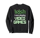 Videojuego Día de San Patricio Regalo Gamer Adolescente Chicos Amor Juegos Sudadera