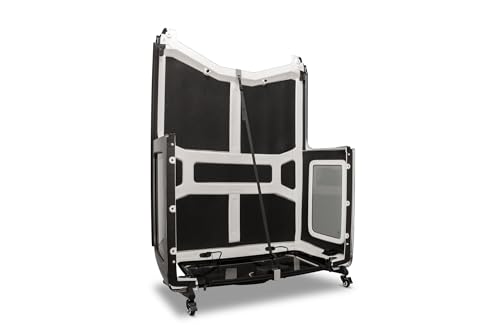 QuadraTop Premium Hardtop Storage Cart with Locking Casters - Gladiator JT - Fits Jeep Gladiator JT Hardtops - Foam-Padded Contact Protection at All Points - Liftgate Retention Strap Included