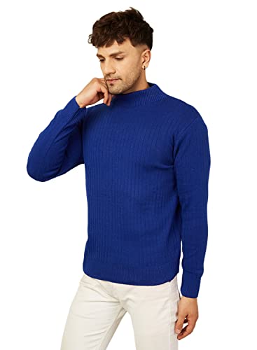 Image of Kvetoo Men High Neck Full Sleeve Winter Woolen Sweater