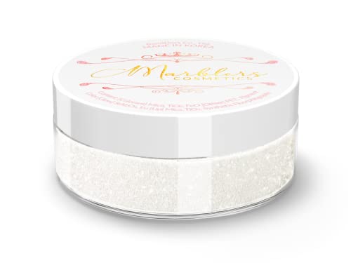 MARBLERS Cosmetic Grade Glittery Mica Powder [Snow Prism] 0.14oz (4g) | Glica | Non-Toxic | Vegan | Cruelty-Free | Eyeshadow, Nail Polish, Nail Art | Festival, Rave & Party Makeup | Body & Face