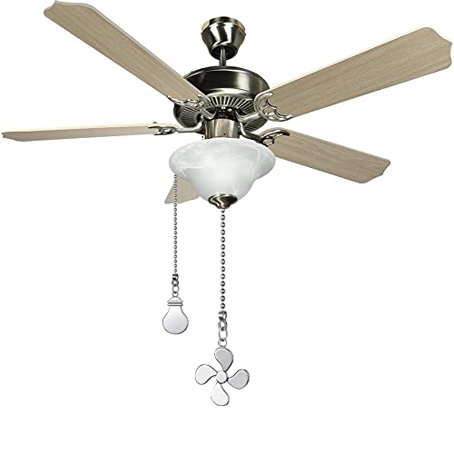 4Pcs Ceiling Fan Pull Chain, Decorative Ceiling Fan Pulls Chain Extension, Ceiling Fan Pull Chain Ornaments, Ceiling Fan Chain With 12 Inches 3.2Mm Diameter Beaded Ball Fan Pull Chain Extender, Silver #TOP7
