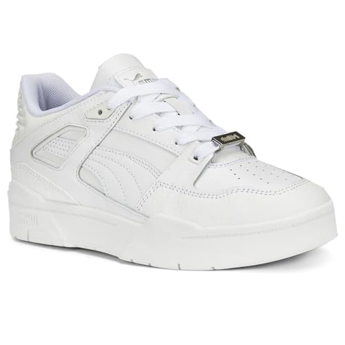 PUMA Womens Slipstream Leather Lace Up Sneakers Shoes Casual - White2