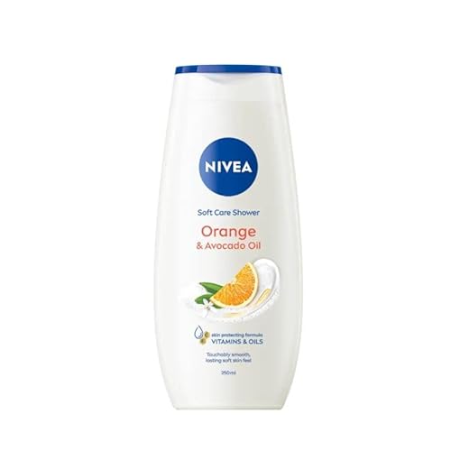 6er Pack - NIVEA Soft Care Shower Orange & Avocadoöl - 250ml