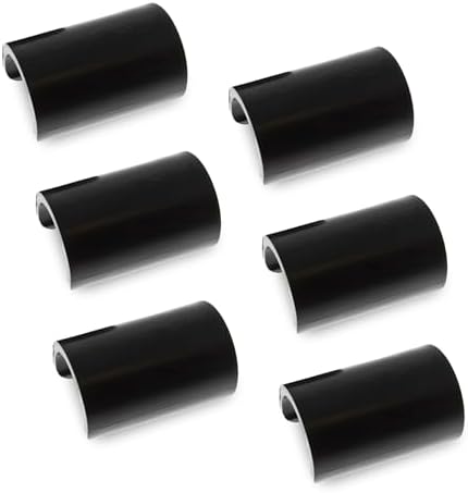 Terricraft's Original Bimini Boat Clip - Clips for Boat Rails or T-Tops - Holds Towels or Clothes for Drying, Privacy, and Convenience - Bimini Top Accessories for Boaters (Black Round 1")