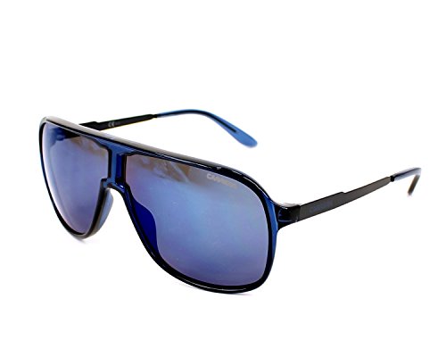 Carrera Sunglasses (Safilo Group) New Safari/S Pilot Sunglasses, Blue & Blue Sky Mirror, 62 mm