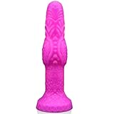 Generic 9.25 Inches Pink Flexible Silicone Strong Suction Cup for Hands-Free Play Special-Shaped Wand for Female Beginner Games