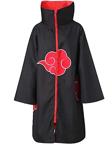 Akatsuki Cloak Kids Anime Akatsuki Robe Capes with Headband Halloween Cosplay Costume for Girls Boys (S, Cloak A) Akatsuki Cloak Kids Anime Akatsuki Robe Capes with Headband Halloween Cosplay Costume for Girls Boys (S, Cloak A)